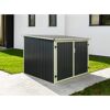 Fahrradgarage anthrazit Metall 200 x 203 x 158 cm