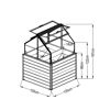 Hochbeet 'Store & Grow' Metall anthrazit 120 x 120 x 169 cm