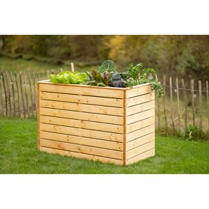 Hochbeet 'Asket L' Natur Holz 130 x 70 x 90 cm
