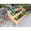 Premium Treppenbeet Natur bepflanzt