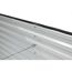Hochbeet 'Oval Grow Faster' silbern Metall 80 x 240 x 82 cm