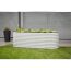 Hochbeet 'Oval Grow Faster' silbern Metall 80 x 240 x 82 cm