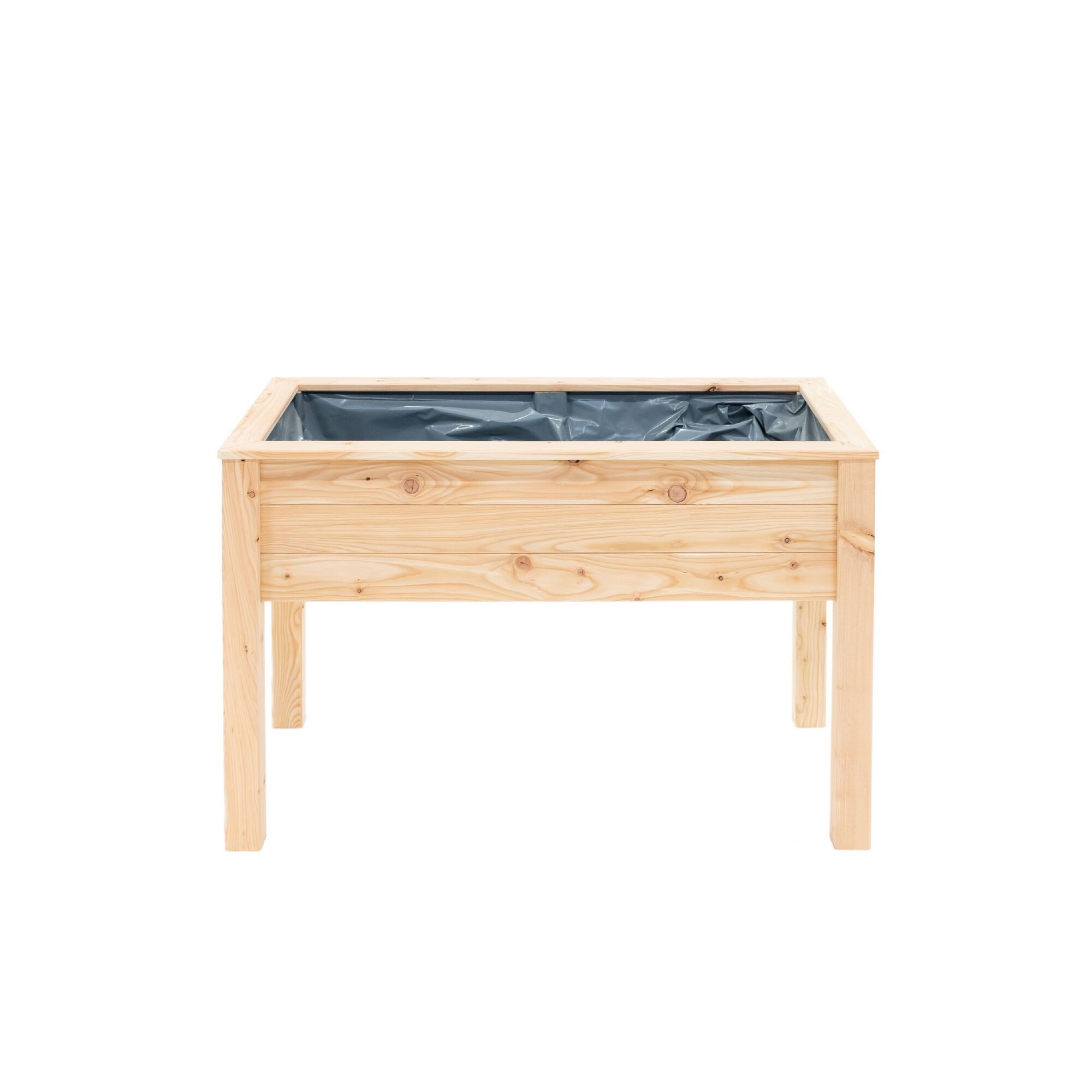 Holz-Hochbeet mit Kunststoffeinsatz