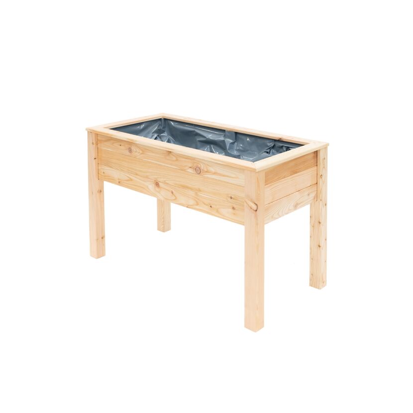 Holz-Stelenhochbeet mit Kunststoffeinsatz