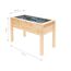 Holz Hochbeet mit Folie, 120 x 65 x 75 cm