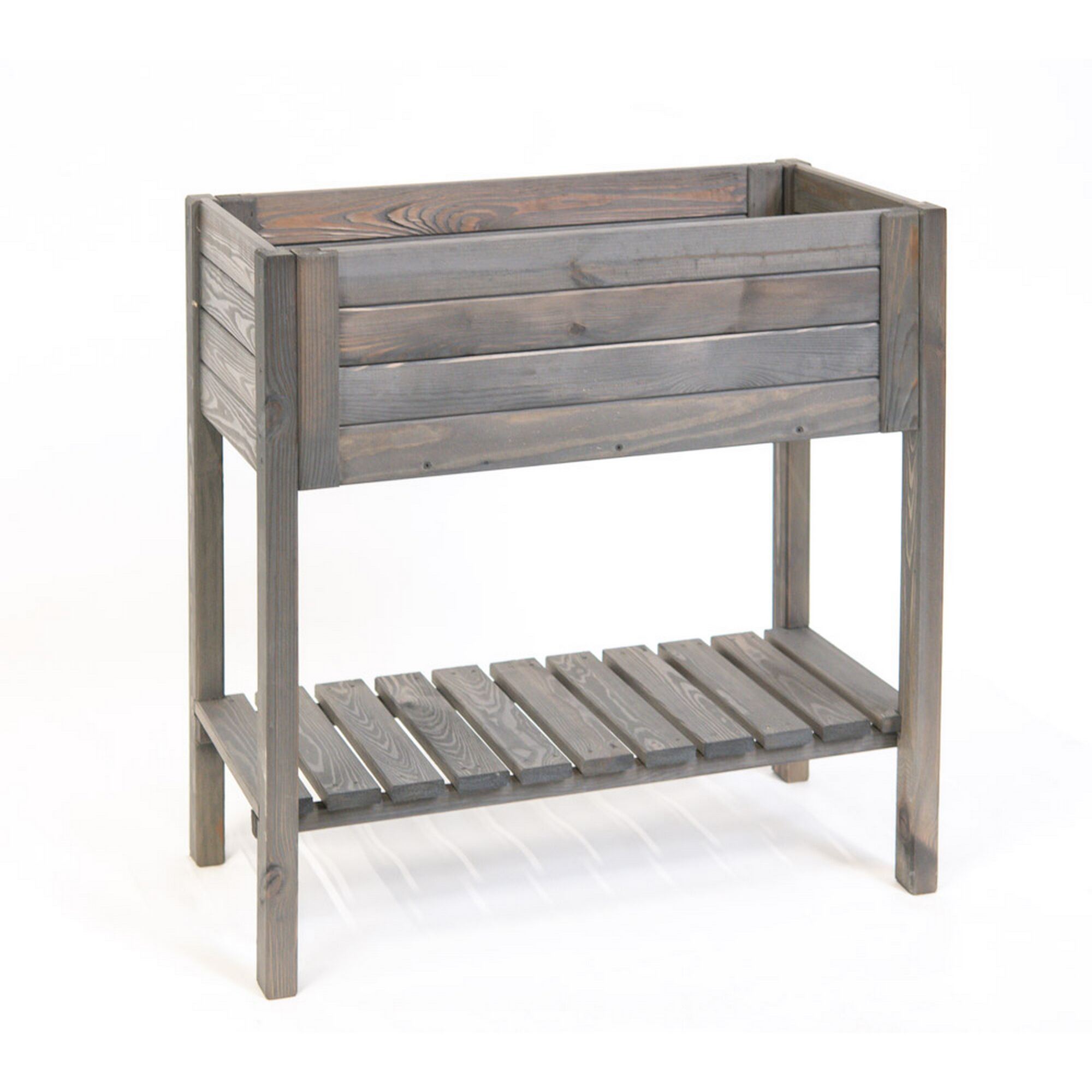 Graues Hochbeet Lisa aus Holz