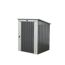 Mülltonnenbox anthrazit Metall 101 x 104 x 134 cm, integriertes Schloss