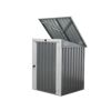 Mülltonnenbox anthrazit Metall 101 x 104 x 134 cm, integriertes Schloss