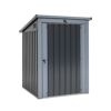 Mülltonnenbox anthrazit Metall 101 x 104 x 134 cm, integriertes Schloss