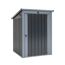 Mülltonnenbox anthrazit Metall 101 x 104 x 134 cm, integriertes Schloss