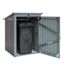 Mülltonnenbox anthrazit Metall 101 x 104 x 134 cm, integriertes Schloss