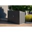 Mülltonnenbox dunkelgrau Metall für 2 Mülltonnen a' 240 l 100 x 172 x 131 cm
