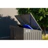 Mülltonnenbox dunkelgrau Metall für 2 Mülltonnen a' 240 l 100 x 172 x 131 cm