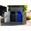 Mülltonnenbox dunkelgrau Metall für 2 Mülltonnen a' 240 l 100 x 172 x 131 cm