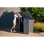 Mülltonnenbox dunkelgrau Metall für 2 Mülltonnen a' 240 l 100 x 172 x 131 cm