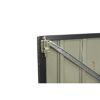 Mülltonnenbox dunkelgrau Metall für 2 Mülltonnen a' 240 l 100 x 172 x 131 cm