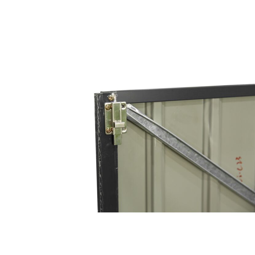 Mülltonnenbox dunkelgrau Metall für 2 Mülltonnen a' 240 l 100 x 172 x 131 cm