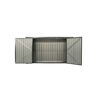 Mülltonnenbox dunkelgrau Metall für 2 Mülltonnen a' 240 l 100 x 172 x 131 cm