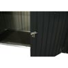 Mülltonnenbox dunkelgrau Metall für 2 Mülltonnen a' 240 l 100 x 172 x 131 cm