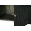 Mülltonnenbox dunkelgrau Metall für 2 Mülltonnen a' 240 l 100 x 172 x 131 cm