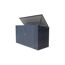 Mülltonnenbox '7 x 3' dunkelgrau Metall 100 x 235 x 131 cm