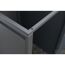 Mülltonnenbox 'Kubus' anthrazit Stahl 264 x 80 x 116 cm