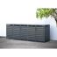 Mülltonnenbox 'Kubus' anthrazit Stahl 332 x 80 x 116 cm