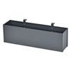 Blumenkasten 'Planum' Metall anthrazit 50 x 12 x 16 cm