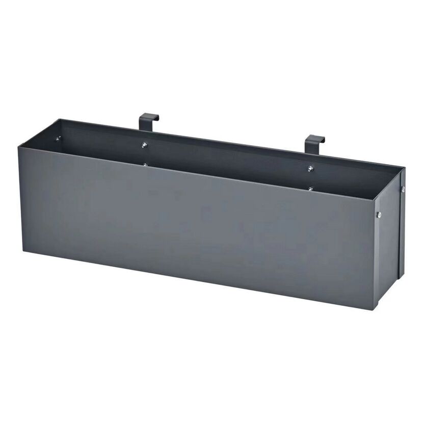 Blumenkasten 'Planum' Metall anthrazit 50 x 12 x 16 cm