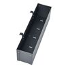 Blumenkasten 'Planum' Metall anthrazit 50 x 12 x 16 cm