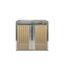 Westmann Mülltonnenbox 2er silber/holz