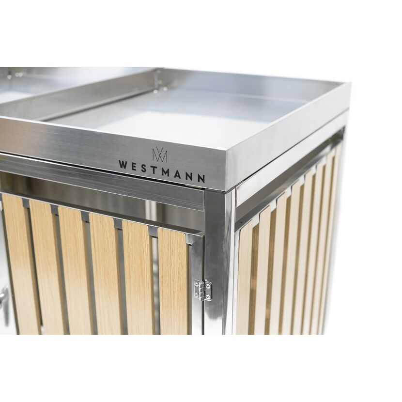 Westmann Mülleimerbox aus Holz und Metall