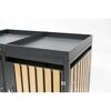 Westmann Mülltonnenbox, anthrazit und Holz