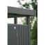 Gerätehaus 'HighLine H6' 315 x 315 cm dunkelgrau-metallic mit Standardtür