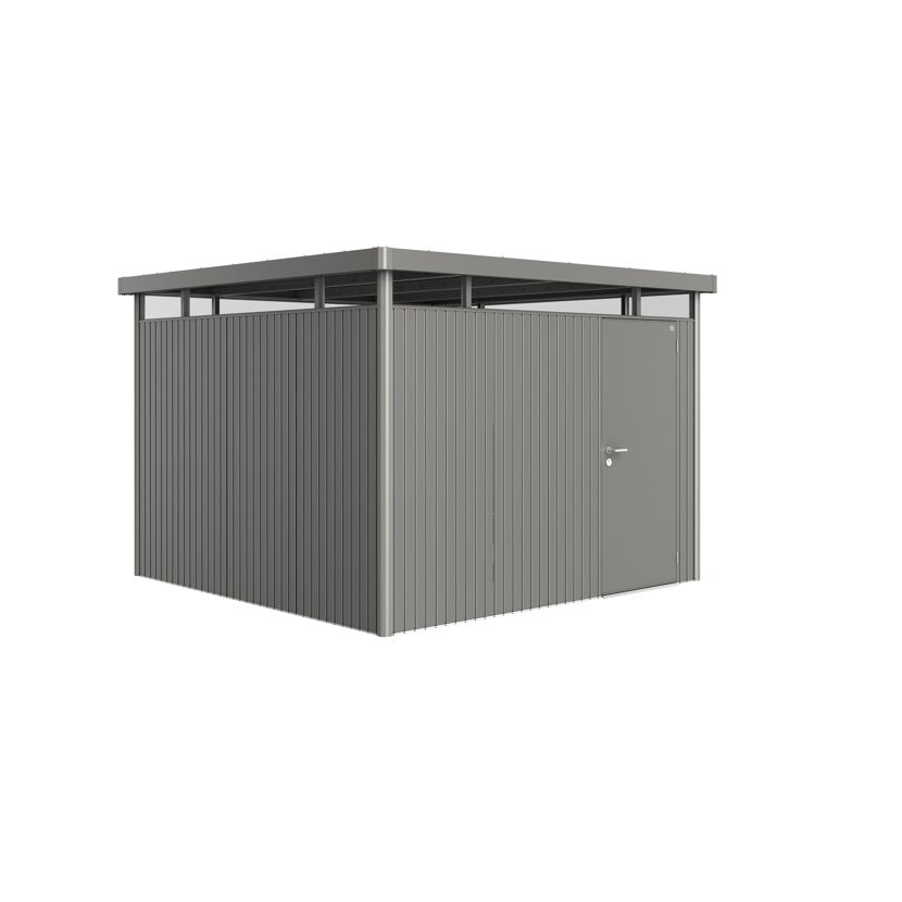 Gerätehaus 'HighLine H6' 315 x 315 cm quarzgrau-metallic mit Standardtür