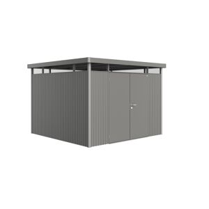 Gerätehaus 'HighLine H6' 315 x 315 cm quarzgrau-metallic mit Doppeltür