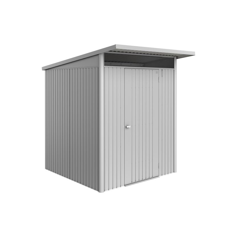 Gerätehaus 'AvantGarde Eco' Gr. A1 silber-metallic 180 x 220 cm mit Standardtür