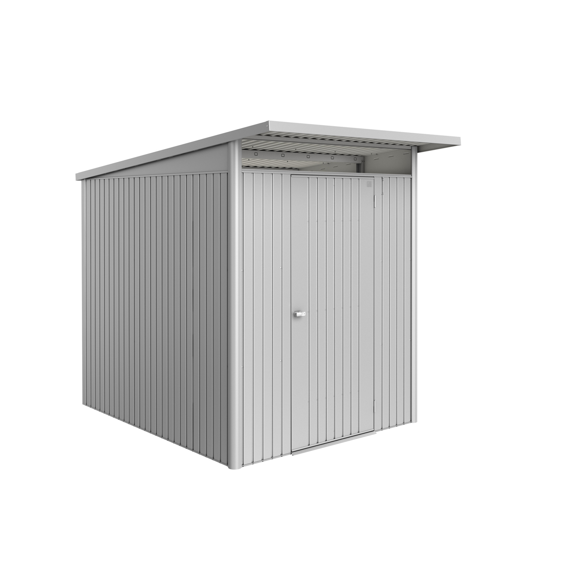Gerätehaus 'AvantGarde ECO A2' silber-metallic 180 x 260 cm mit Standardtür