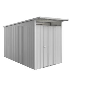 Gerätehaus 'AvantGarde ECO A4' silber-metallic 180 x 380 cm mit Standardtür
