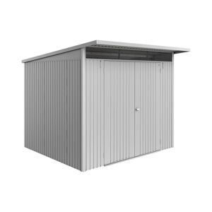 Gerätehaus 'AvantGarde ECO A6' silber-metallic 260 x 260 cm mit Doppeltür