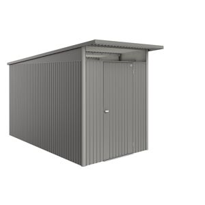 Gerätehaus 'AvantGarde ECO A4' quarzgrau-metallic 180 x 380 cm mit Standardtür