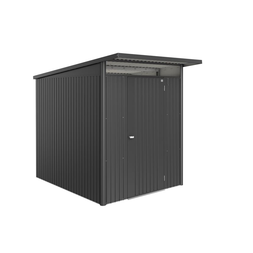 Gerätehaus 'AvantGarde Eco' Gr. A2 dunkelgrau-metallic 180 x 260 cm mit Standardtür