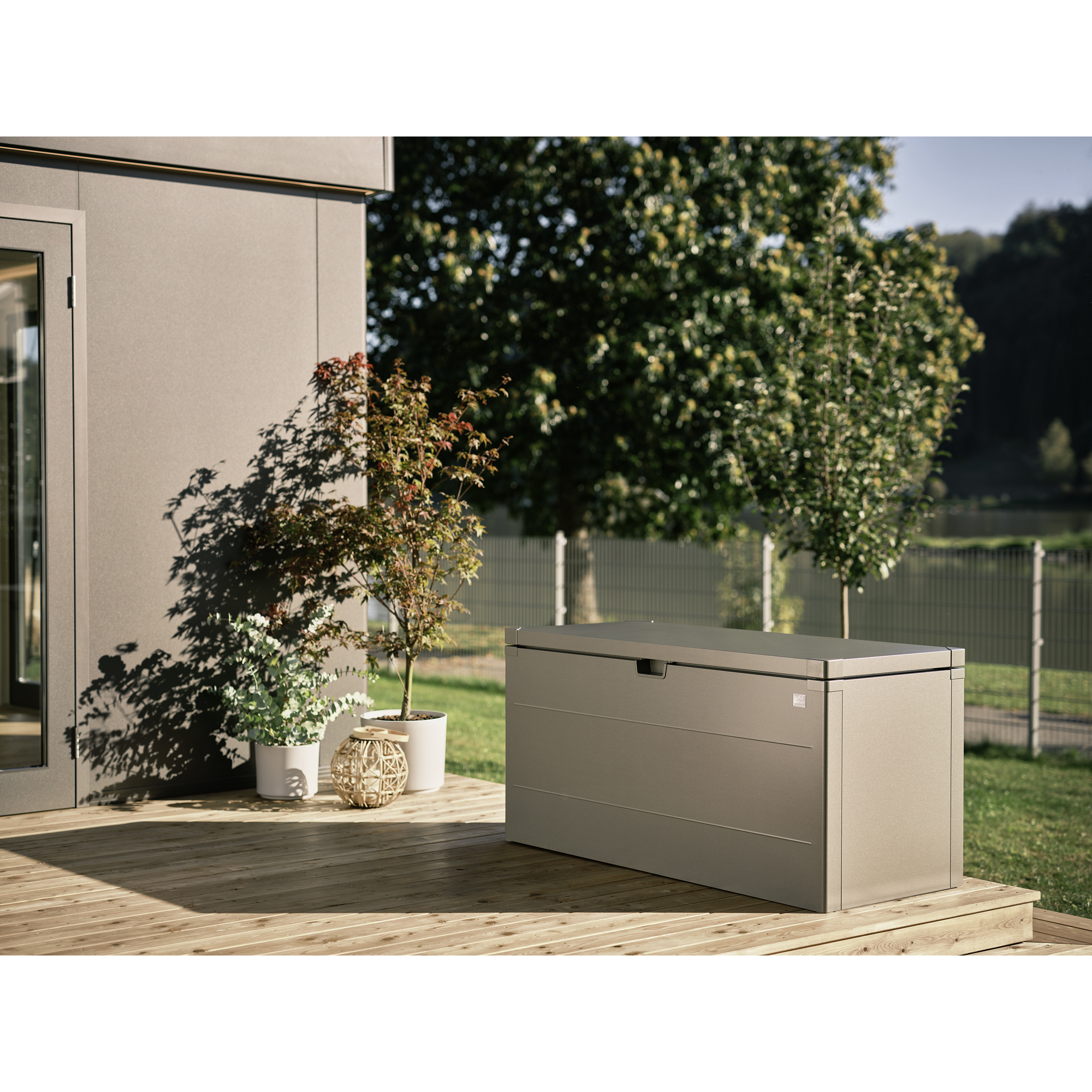 Gartenbox 'StyleBox 140' quarzgrau-metallic 140 x 60 x 71 cm