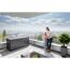 Gartenbox 'StyleBox 170' Stahl dunkelgrau 170 x 81 x 70 cm