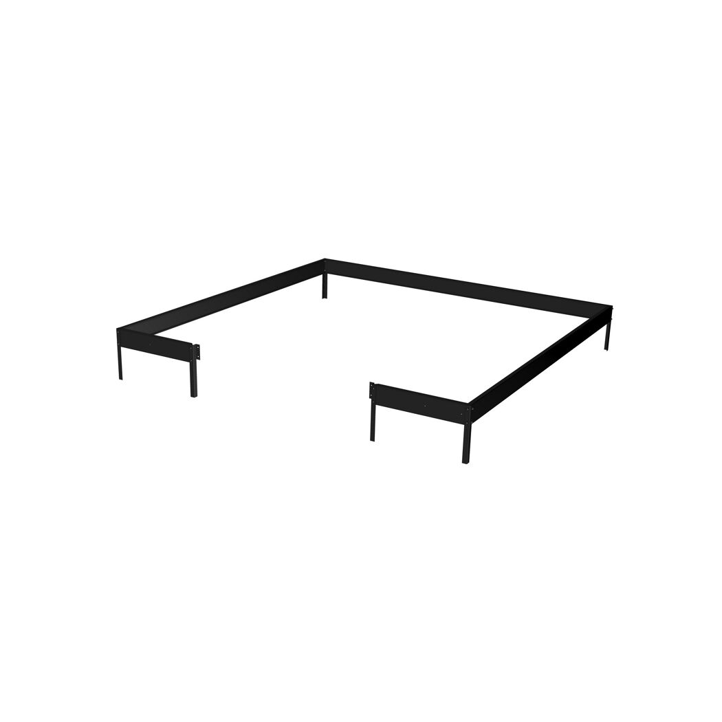 Fundamentrahmen für Gewächshaus 'Qube Square' schwarz