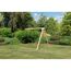 Kinderspielturm 'Lotti' mit Doppelschaukel und Kletterwand natur 107 x 107 cm