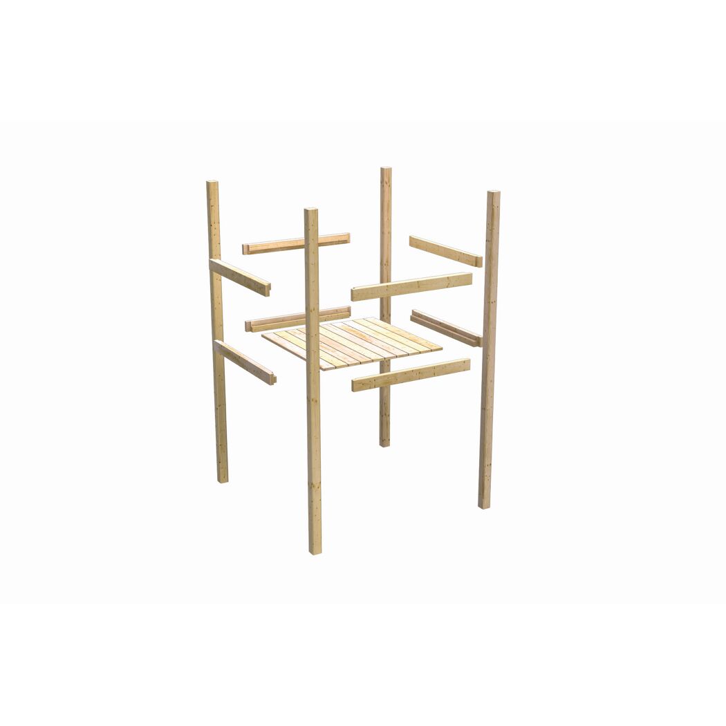Holzrahmen für ein Hochbeet