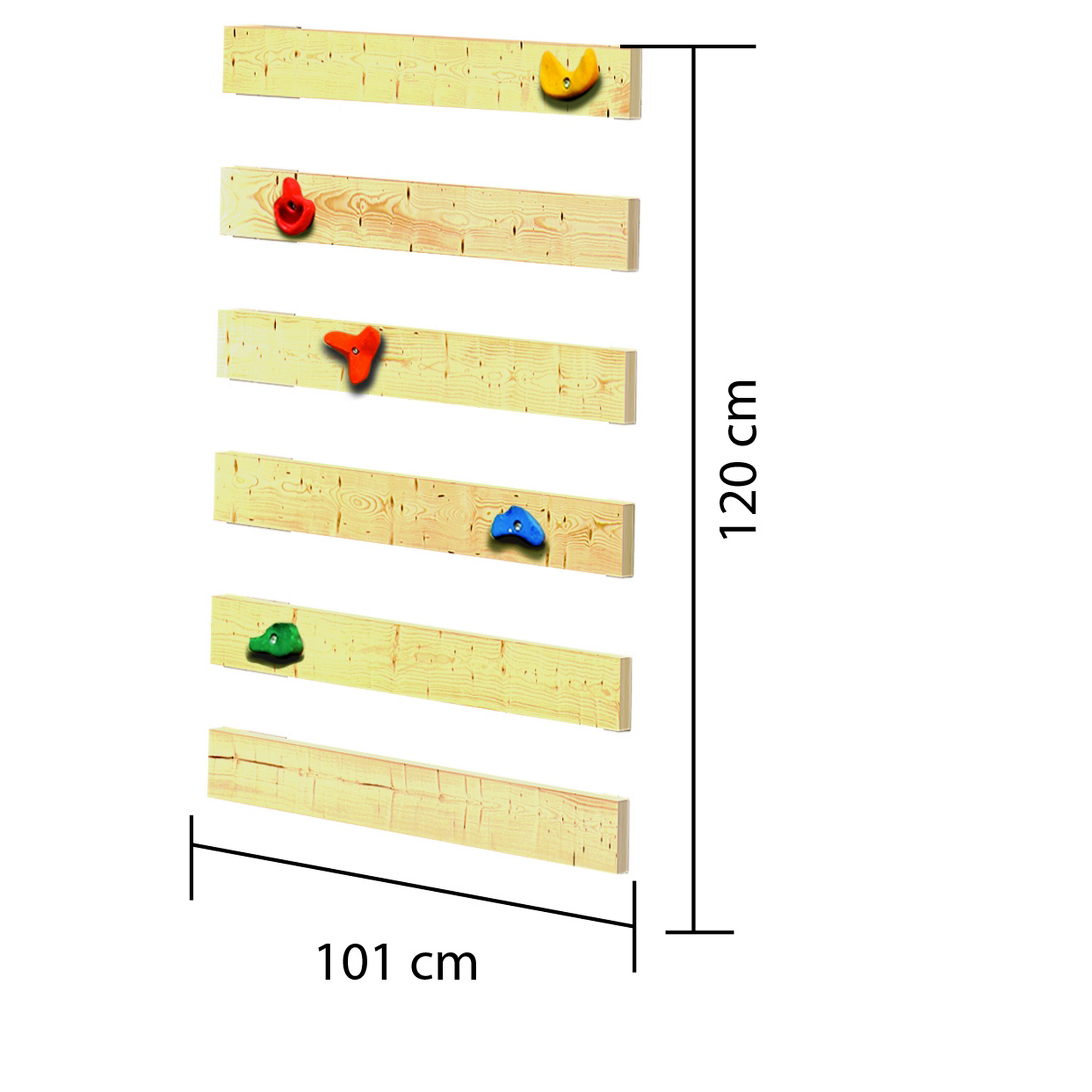 Spielturm 'Anna' naturbelassene nordische Fichte 107 x 270 x 107 cm + product picture