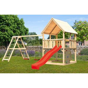 Kinderspielturm 'Luis' naturbelassene nordische Fichte 200 x 395 x 200 cm