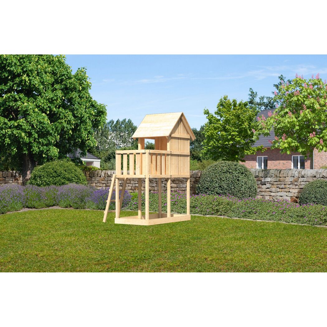 Spielturm 'Frieda' naturbelassen 202 x 291 x 202 cm